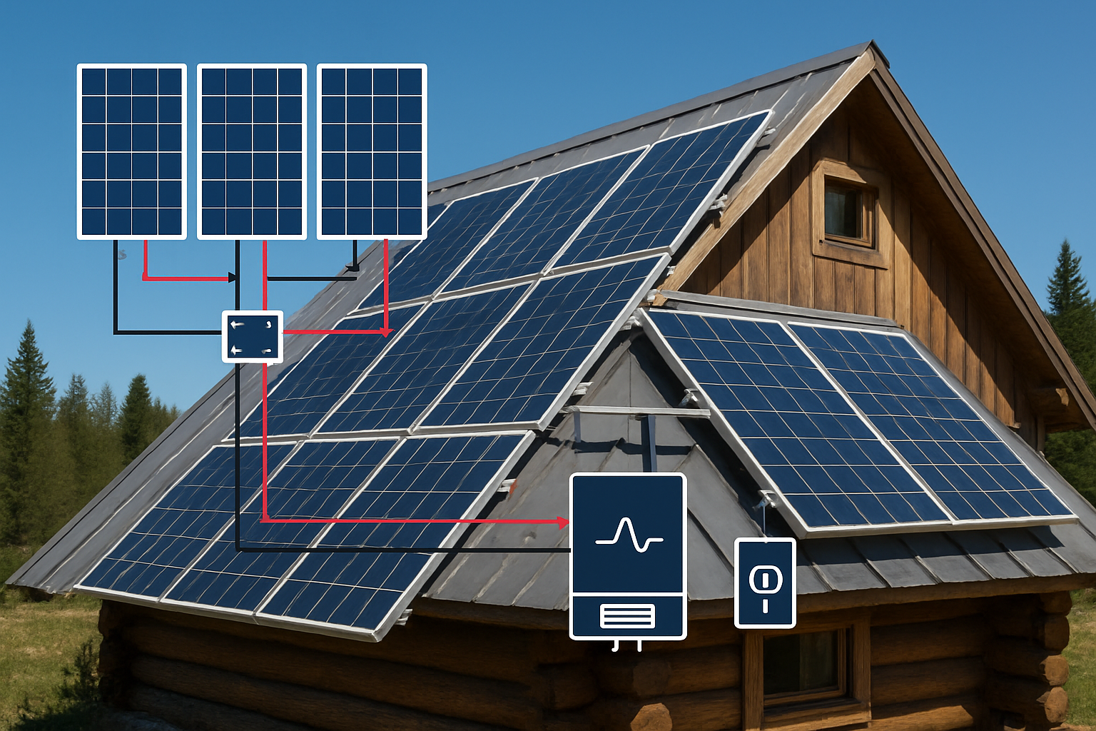 How to size off-grid PV arrays and LiFePO4 banks precisely