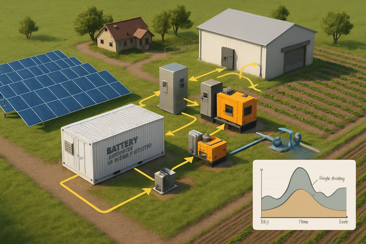 Case Study: HJT + ESS Cuts Peak Demand in Off-Grid Farms