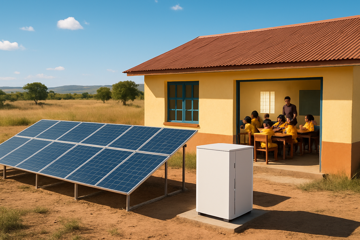 Remote Solar Microgrid 24/7 Solar Microgrids for Remote Schools | Anern