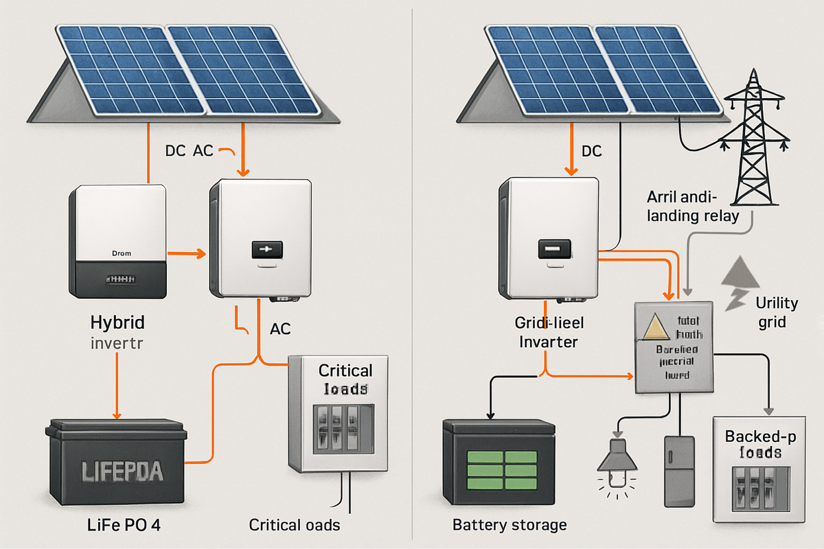 Off-Grid vs Grid-Tied: Backup Power Paths for Solar Homes, image size:1200x800