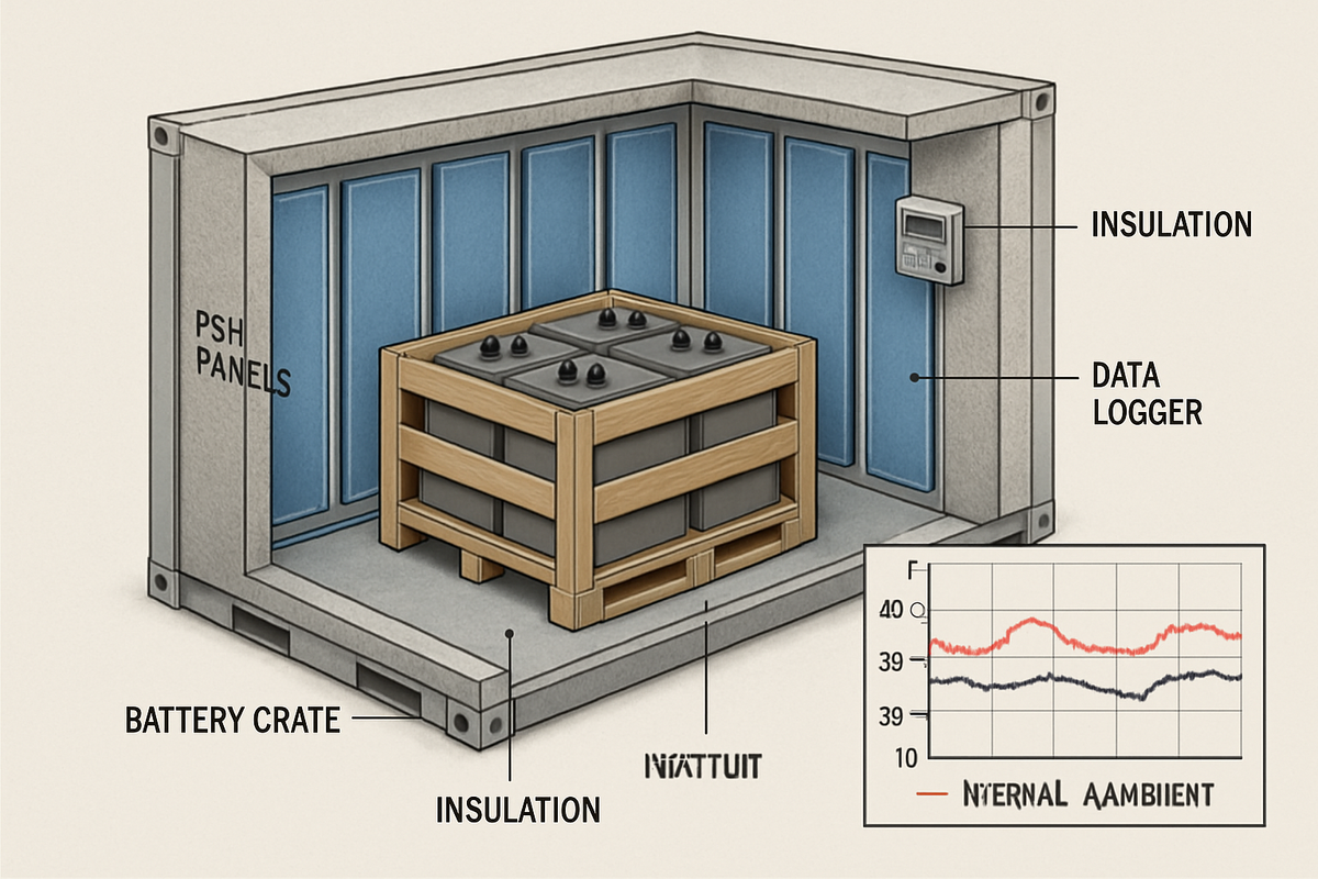 Case Study: PCM Cooling to Protect Off-Grid Batteries in Transit