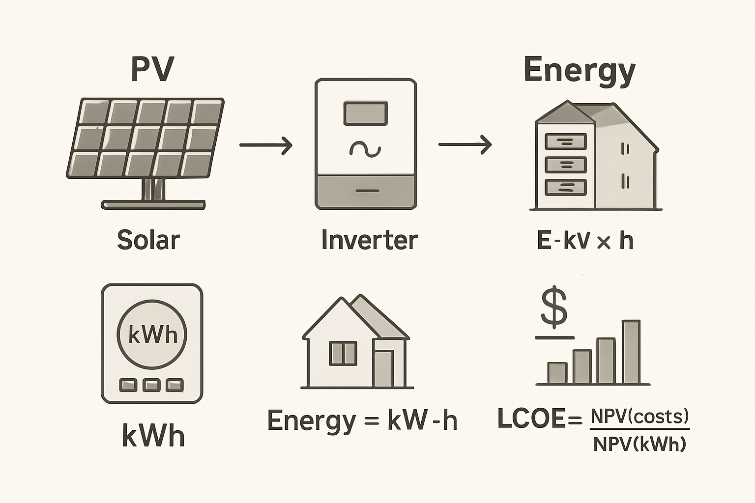 Quick Reference: PV, ESS, kWh, LCOE - Acronyms You Use Daily