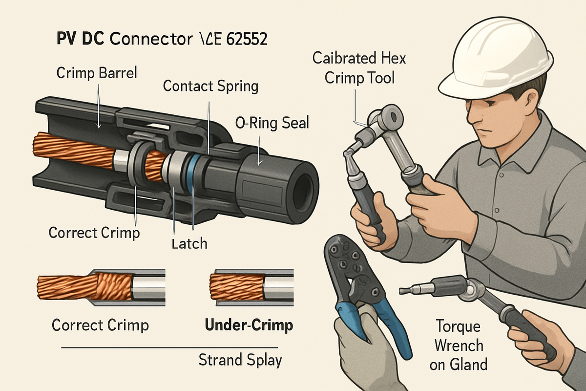 Replacing PV Connectors to Meet IEC 62852 Safely