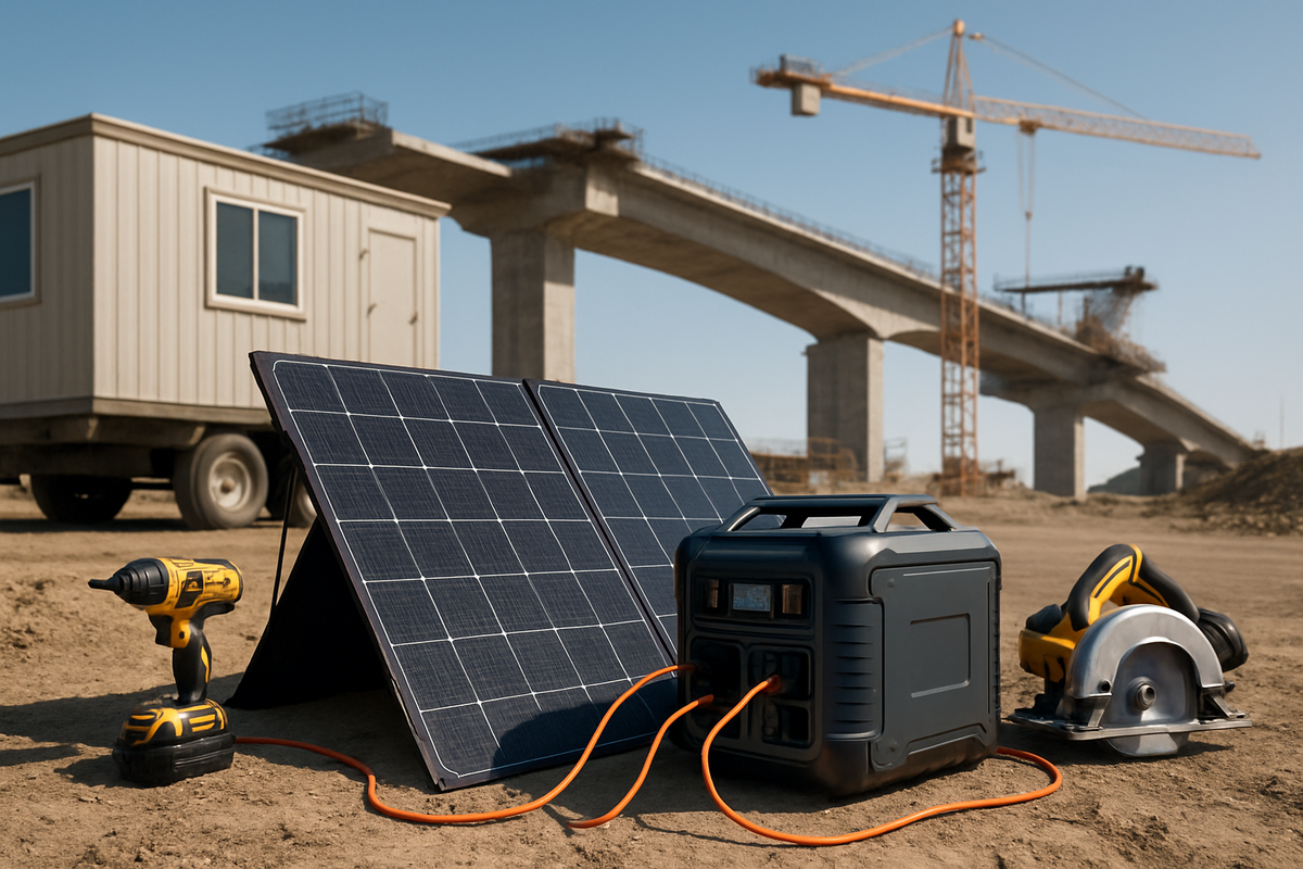 Bridge Grid Delays: Portable Solar Keeps Sites Productive