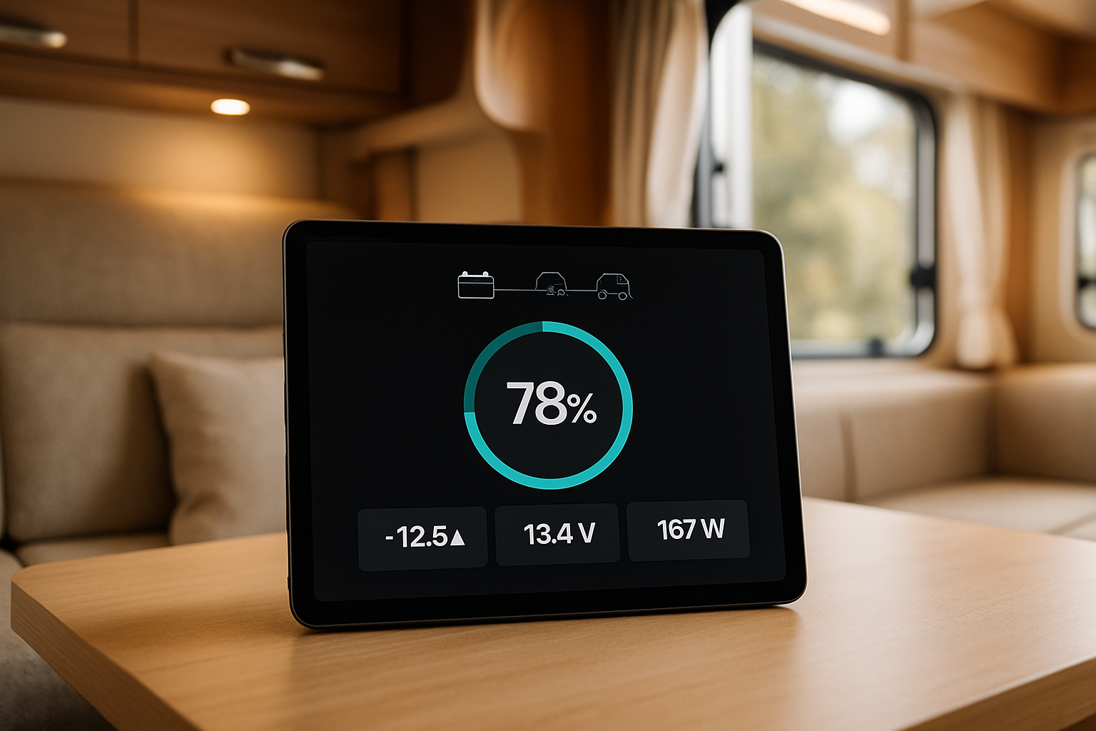 battery monitoring for rv energy