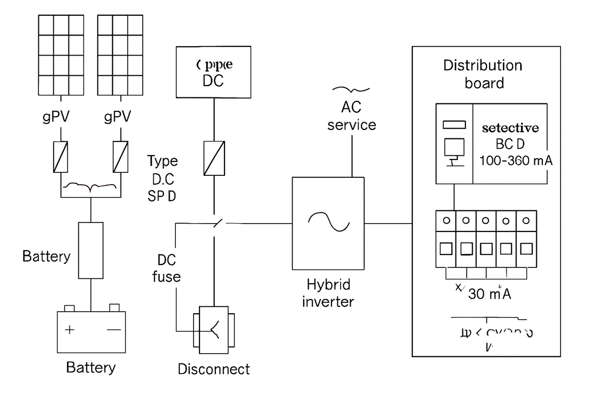 Blueprint: Coordinating RCD/GFCI, DC fuses, and surge protectors