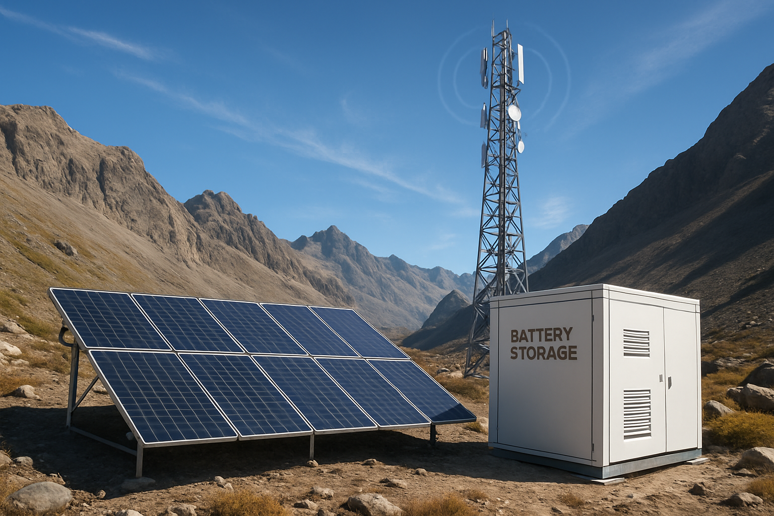 Cut Diesel Dependence: Solar ESS Microgrids for Mountain Towers