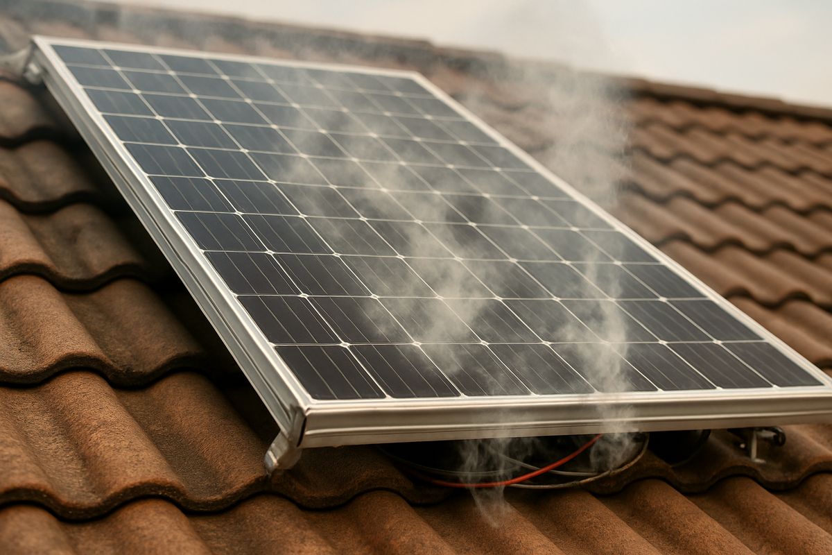 Stop! These Solar Roof and Wiring Smells Demand Service Now