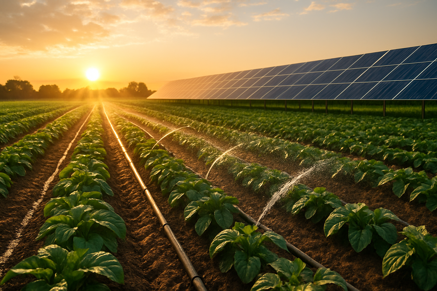 Solar-Powered Drip Irrigation
