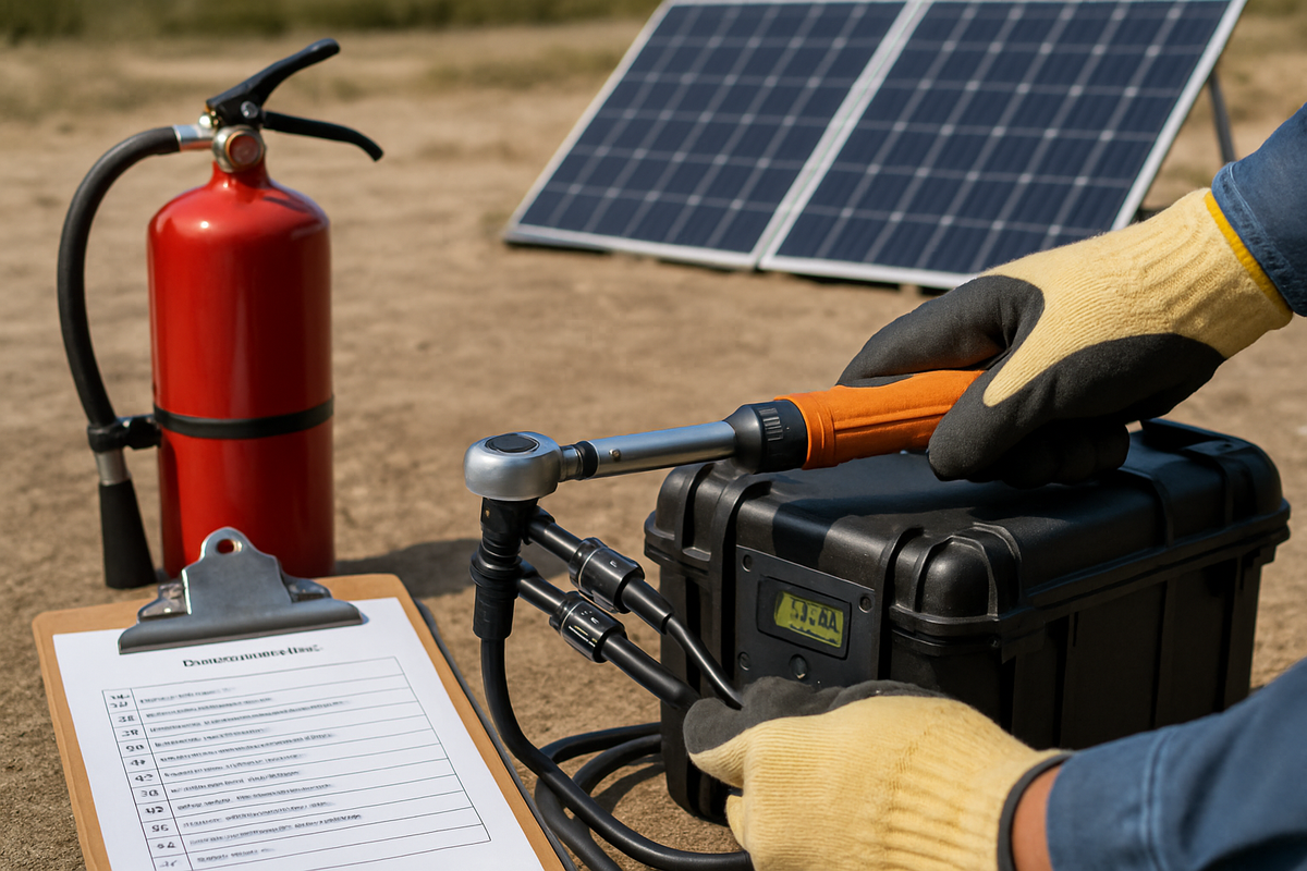 Pre-Deployment Safety Checklist for Portable Solar Battery Kits