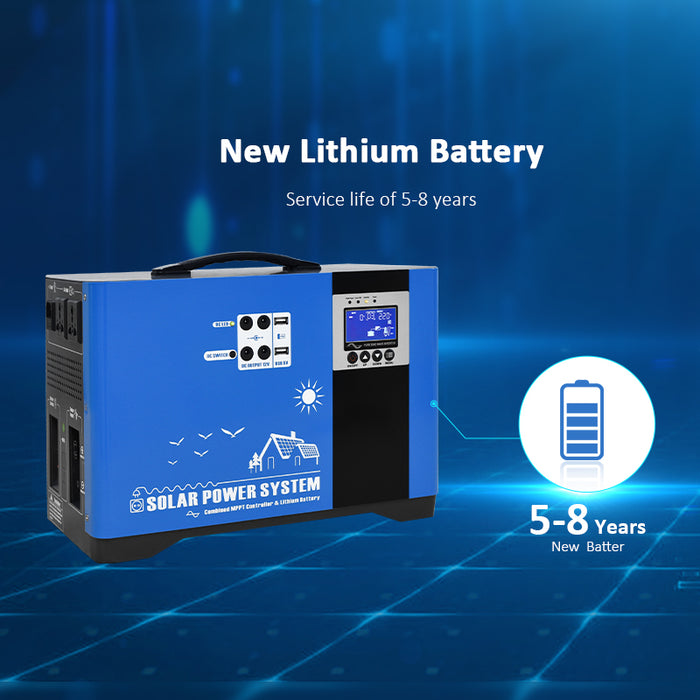 500W 1000W 2000W 3000W 5000W Portable Solar Energy Storage Box System with Lithium-ion Battery