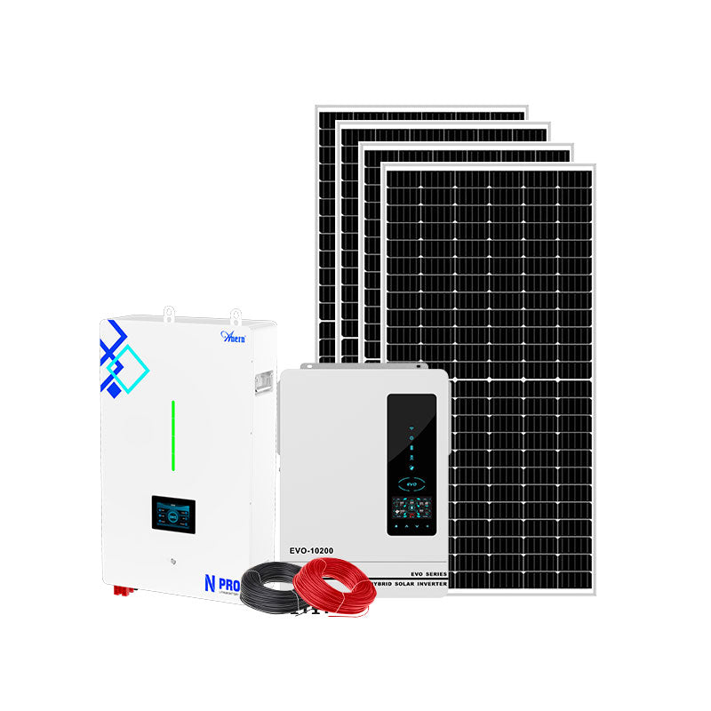 10KW Solar Power System with LiFePO4 Battery and Hybrid Inverter for business and commercial use