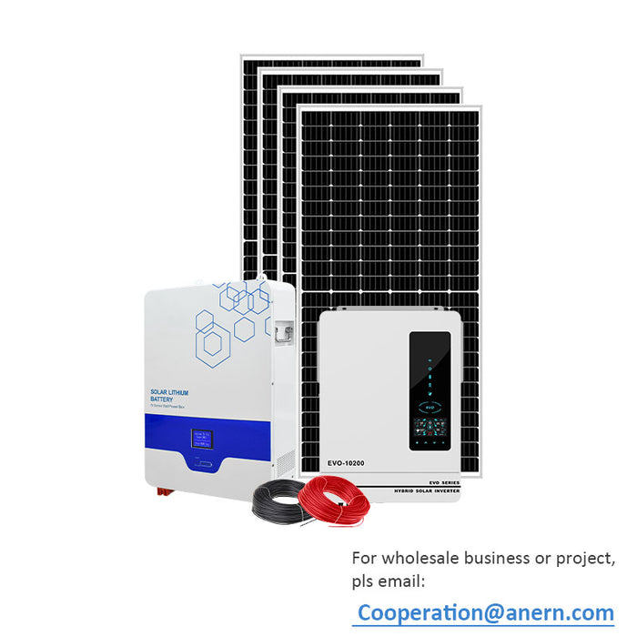 4KW 6KW 10KW Complete Home Use Solar Kits LifePo4 Battery Solar Power Energy System