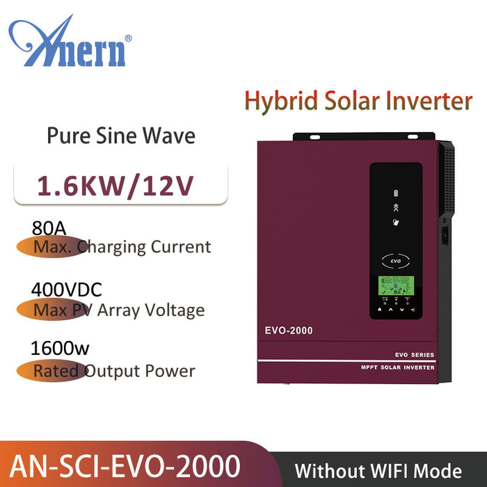 2000w 230VAC 12VDC Solar Hybrid Inverter
