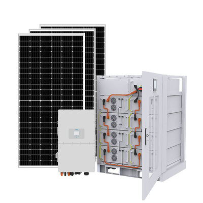 50KW 128KWH Hybrid Three-phase Solar Power Panel System with Battery