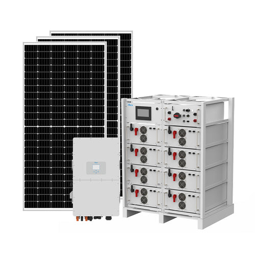 50KW 128KWH Hybrid Three-phase Solar Power Panel System with Battery