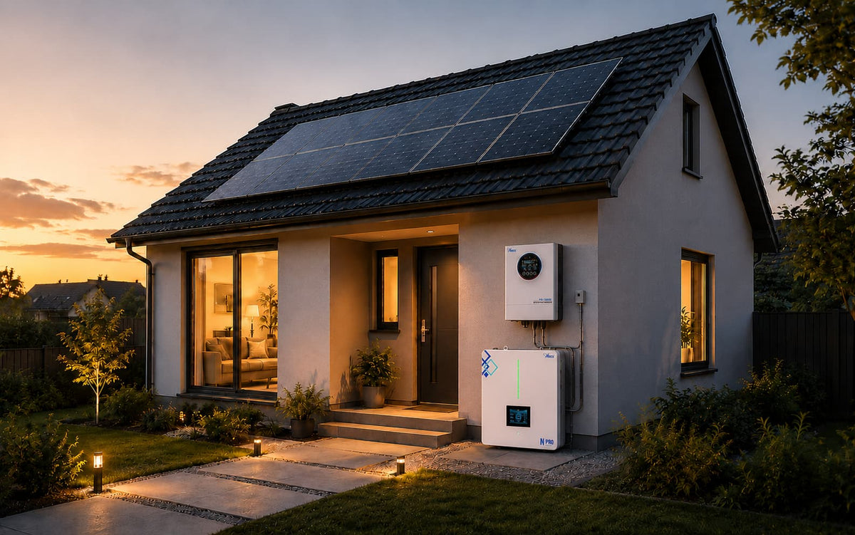 Compact 5kWh residential battery storage system installed at a home