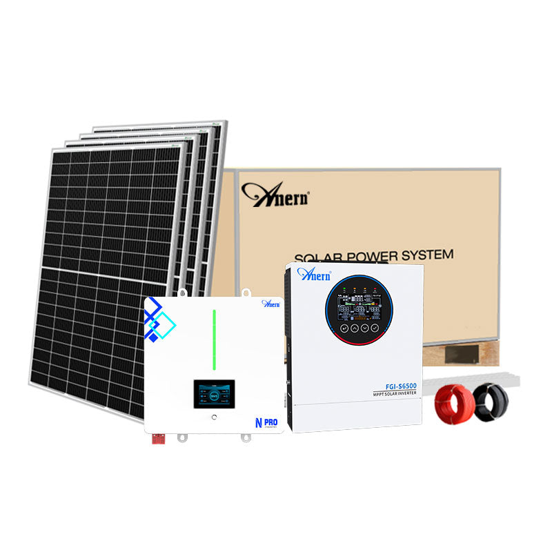 6.5KW Off-grid Hybrid Solar Power System for Home