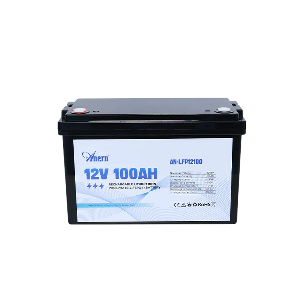 12V 100Ah 1280Wh LiFePO4 Lithium Rechargeable Battery