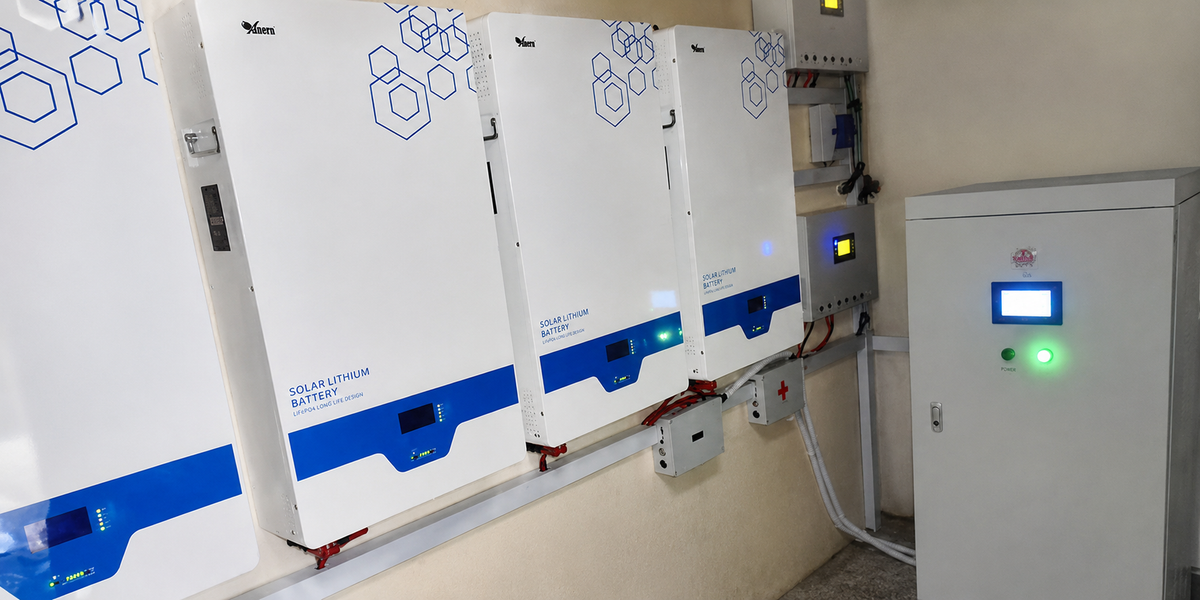 Anern solar battery installation site