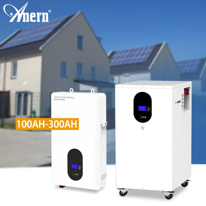 25.6v 48v 100ah 200ah 300ah Floor-Standing Solar Lithium Ion Batteries for Solar System