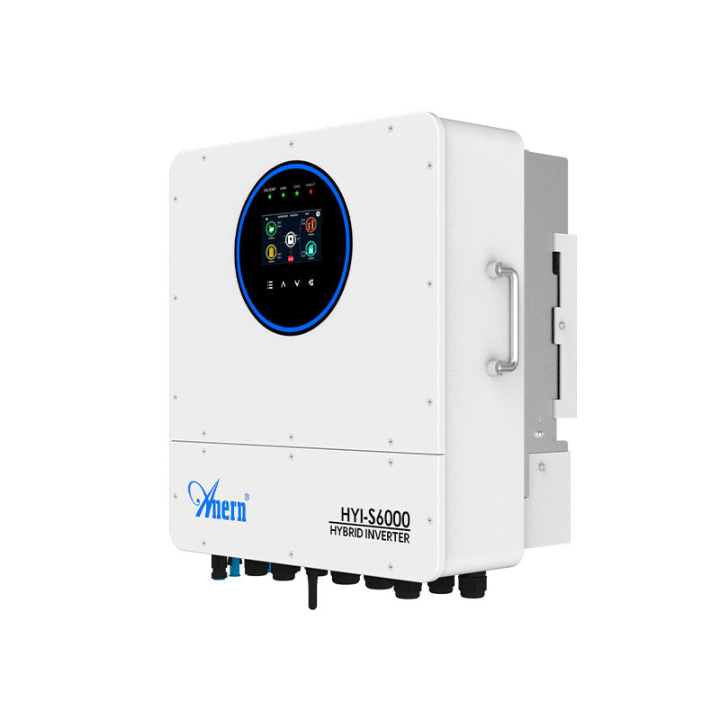 6000W Hybrid Inverter with Digital Display and Multiple Ports for Solar Battery Storage