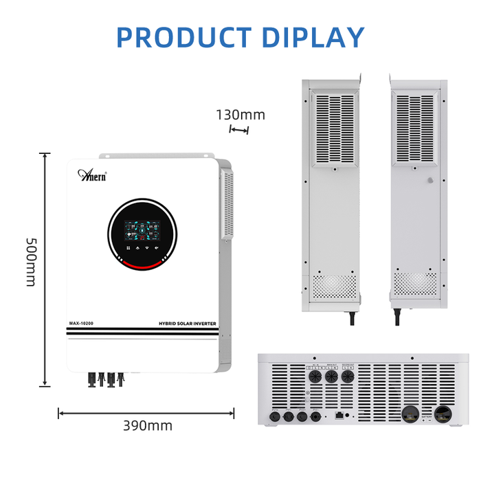 220/230/240VAC 48VDC 10200W High Frequency Off-grid Hybrid Solar Inverter