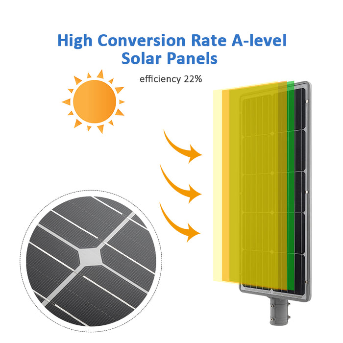 60w 80w 100w LED Solar Road Light with Adjustable Bracket