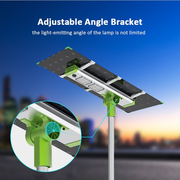 120w All in Two Solar Street Light with Adjustable Angle Bracket