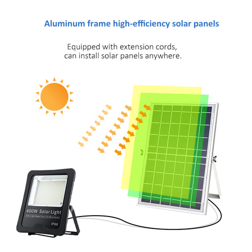 400w Commercial Solar Panel Flood Light with Aluminum Frame