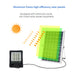 100w Adjustable Bracket Solar Flood Light with Aluminum Frame High-Efficiency Solar Panels