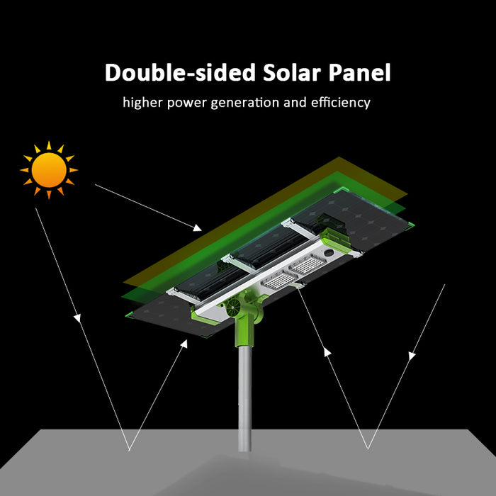 60w Double-sided Solar Panel Solar Street Light