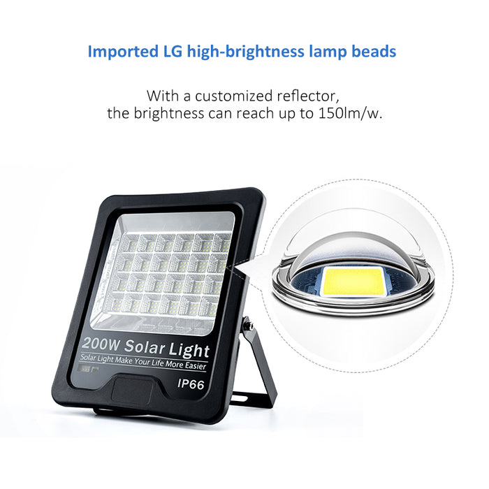 200w Smart Lighting Solar Flood Lamp Beads