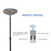 20w Remote-Control Round Solar Park Light Pole