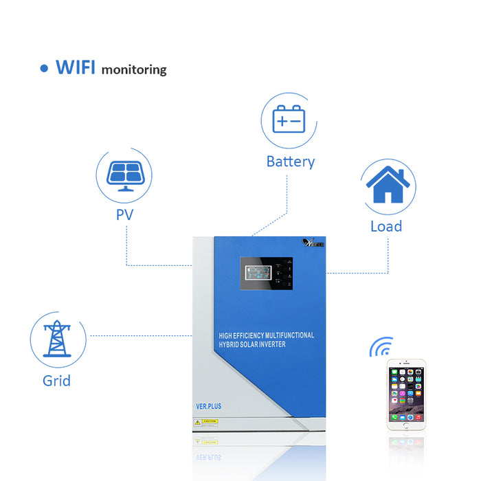3.5KW Pure Sine Wave Solar Inverter with WIFI Monitoring